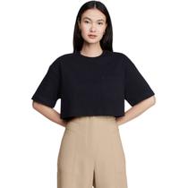 Camiseta Cropped Decote Redondo Com Bolso Dzarm Camiseta Cropped Decote Redondo Com Bolso Dzarm