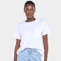 Camiseta Cropped Ellus Pocket Hotfix Feminina