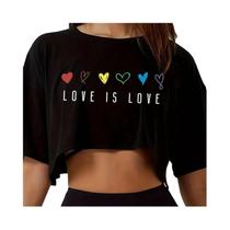Camiseta Cropped Feminina Vibrant Pride - Casual, Soltinha e Respirável Camiseta Cropped Feminina Vibrant Pride - Casual, Soltinha e Respirável