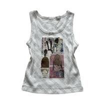 Camiseta Cropped Feminina Y2K Harajuku Com Estampa De Letras E Alças, Estilo Streetwear Anos 2000