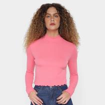 Camiseta Cropped Hering Manga Longa Feminina Camiseta Cropped Hering Manga Longa Feminina