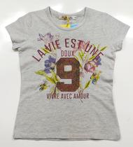 Camiseta cropped la vie 9