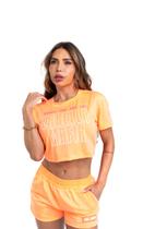 Camiseta cropped manga curta explosion labellamafia Camiseta cropped manga curta explosion labellamafia