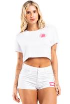 Camiseta cropped manga curta vibrations labellamafia