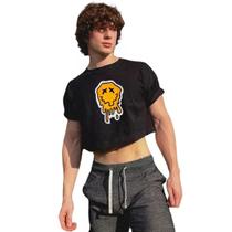 Camiseta Cropped Oversized Smile Masculino
