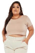 Camiseta Cropped Plus Size