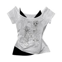 Camiseta Cropped Vintage Y2K Feminina Com Estampa De Letras, Sexy, Streetwear, Manga Curta, Gráfica,