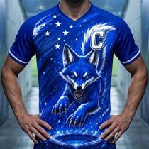 Camiseta Cruz Azul Masculina Adulto e Inf Dryfit Premium -