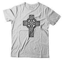 Camiseta Cruz Céltica Celta Camisa Unissex Vikings - Estudio ZS