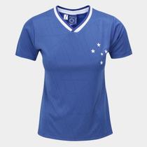 Camiseta Cruzeiro Braziline Celeste Feminina