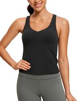 Camiseta CRZ YOGA Butterluxe Feminina Decote V e Costas Nadador Preta