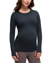 Camiseta CRZ YOGA Butterluxe Maternidade Manga Longa Marinho XS