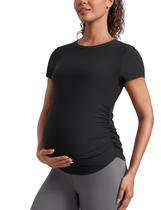 Camiseta CRZ YOGA Cloudweight Gestante Macia e Esticável Preta M
