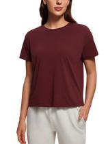 Camiseta CRZ YOGA de Algodão Pima Gola Careca Ajuste Relaxado XL Camiseta CRZ YOGA de Algodão Pima Gola Careca Ajuste Relaxado XL