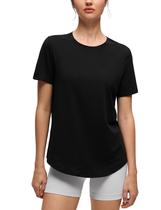 Camiseta CRZ YOGA de Algodão Pima Manga Curta Preta XXS