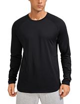 Camiseta CRZ YOGA de Manga Larga Negra Ligera y de Secado Rápido 2XL