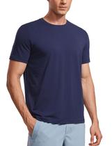 Camiseta CRZ YOGA Secado Rápido Ajuste Clásico Azul Marinho Médio Camiseta CRZ YOGA Secado Rápido Ajuste Clásico Azul Marinho Médio