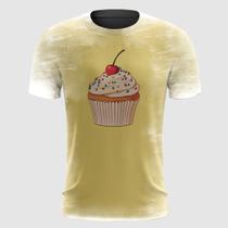 Camiseta Cupcake com Cereja Bolo