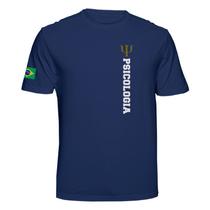 Camiseta Curso Psicologia Estudo dos Processos Mentais Cor:Azul MarinhoTamanho:M