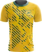 Camiseta da Austrália Copa Futebol Esportes Torcedor Dryfit