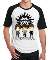 Camiseta Da Série Supernatural Camisa Sobrenatural Unissex