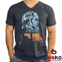 Camiseta Daenerys Targaryen 100% Algodão Game Of Thrones Fire And Blood Geeko