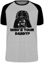 Camiseta Darth Vader Daddy Blusa Plus Size extra grande adulto ou infantil