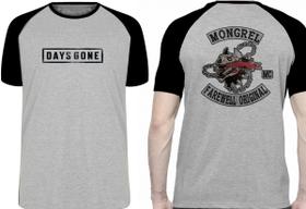 Camiseta Days Gone Emblema Blusa Plus Size extra grande adulto ou infantil