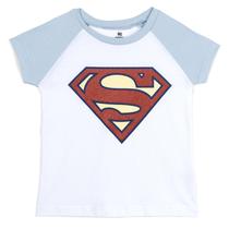 Camiseta DC Comics Justice League Supergirl com logotipo branca 10-12