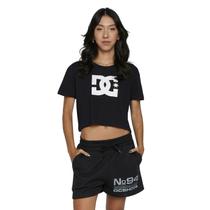 Camiseta DC MC Star Fill Crop Preto Camiseta DC MC Star Fill Crop Preto