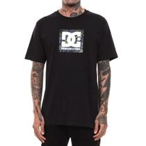 Camiseta DC Shoes DC Square Star Fill Camo Masculina Preto Camiseta DC Shoes DC Square Star Fill Camo Masculina Preto