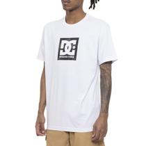 Camiseta DC Shoes DC Square Star Fill Masculina Branco Camiseta DC Shoes DC Square Star Fill Masculina Branco