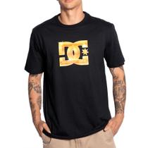 Camiseta DC Shoes DC Star Chrome Gold SM25 Masculina Preto