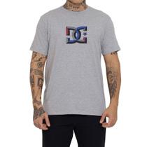 Camiseta DC Shoes DC Star Dimensional Masculina Cinza Mescla