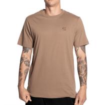 Camiseta DC Shoes Embroidery SM25 Masculina Marrom