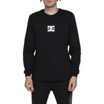 Camiseta DC Shoes Manga Longa Minimal Stripe WT24 Preto