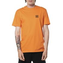 Camiseta DC Shoes Mini Square Stripe SM24 Masculina Laranja