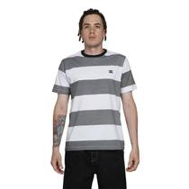 Camiseta DCShoes MC Large Stripe Star Branco/Listrado