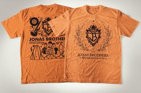 Camiseta De Algodão Banda De Pop Rock Jonas Brothers - PORTO STAMP