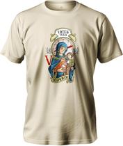 Camiseta De Algodão Básica Masculina E Feminina Estampa Religiosa Maria Totus