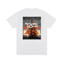 Camiseta De Algodão Casual De Manga Curta Da Banda My Chemical Romance Mcr Para Homens E Mulheres