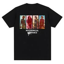 Camiseta De Algodão Casual De Manga Curta Para Homens E Mulheres Da Banda My Chemical Romance Mcr