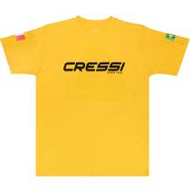 Camiseta de Algodão Cressi Manga Curta Amarelo