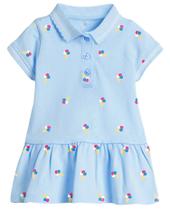 Camiseta de algodão de manga curta LU Toddler Girl de manga curta azul 6T Camiseta de algodão de manga curta LU Toddler Girl de manga curta azul 6T