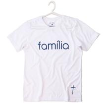 Camiseta de Algodão Família Santo Deus Branca