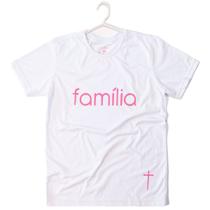 Camiseta de Algodão Família Santo Deus Branca