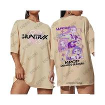 Camiseta De Algodão Feminina De Verão Com Estampa K-Pop Demon Hunters, Manga Curta, Gola Redonda,