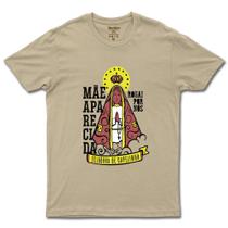 Camiseta De Algodão Feminina E Masculina Católica Mãe Aparecida Camiseta De Algodão Feminina E Masculina Católica Mãe Aparecida