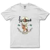 Camiseta De Algodão Feminina E Masculina Religiosa Hosana