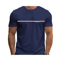Camiseta De Algodão Masculina De Verão Com Estampa Geométrica Casual Solta De Gola Redonda E Manga